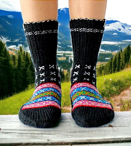 Himachal Box Hand Made Hand Knitted Socks from Himachal