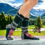 Warmth from the Peaks: Himalayan Women's Knitted Socks