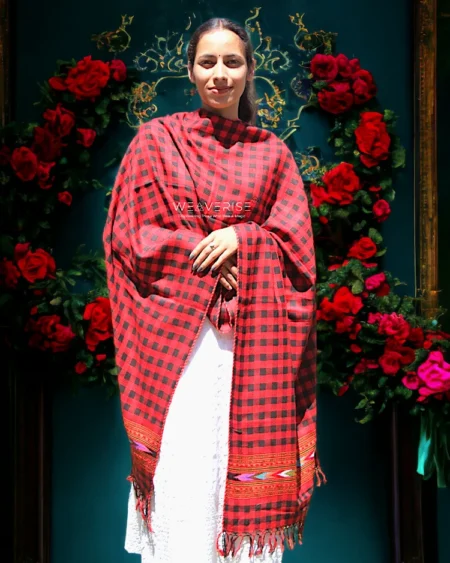 Woven Pure Wool Women and Grils Stole Scarf and Wrap