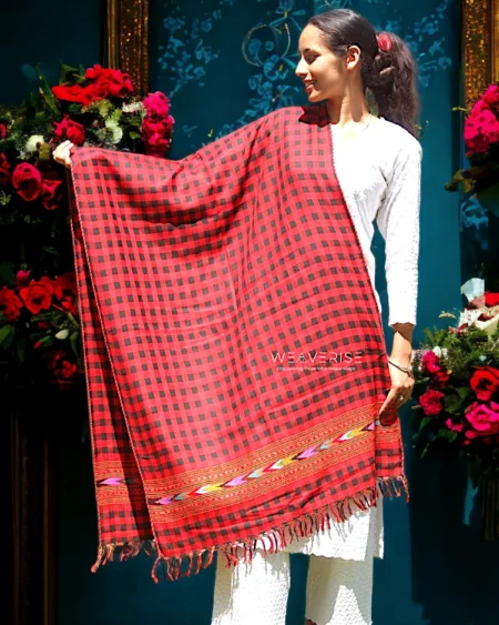 Woven Pure Wool Women and Grils Stole Scarf and Wrap