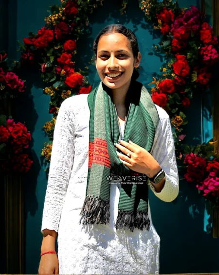 Artisan-Made Stole – Premium Loom Woven Scarf