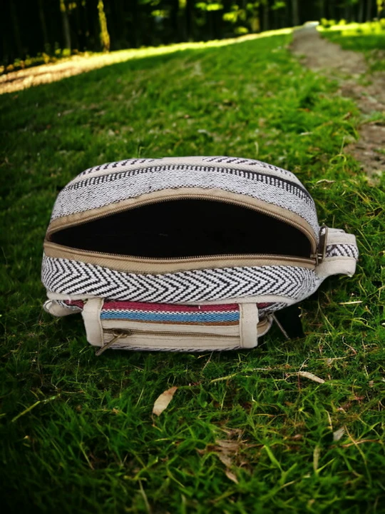 Stylish Hemp Bag Backpack - Cotton Himachali Pahadi Style backpack Online Himachalbox.in
