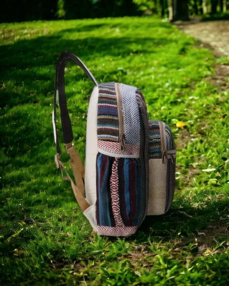 Stylish Hemp Bag Backpack - Cotton Himachali Pahadi Style backpack Online