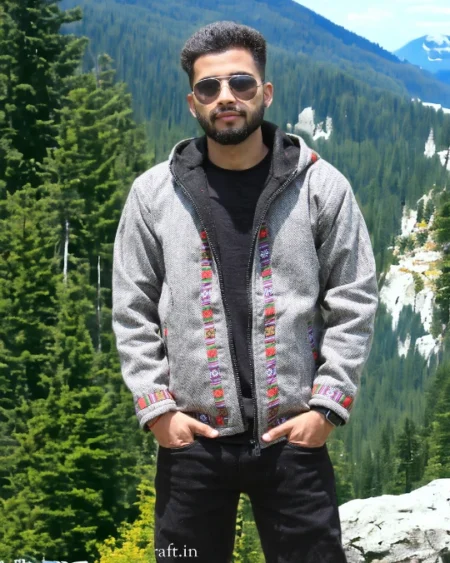 Hippy Chic: Fashionable Winter Hoodie with Himalayan Warmth