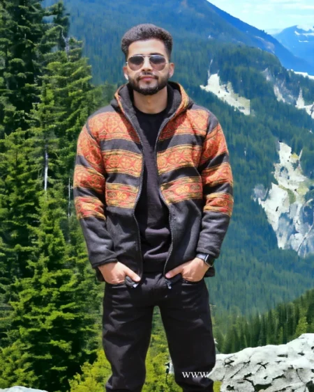 Hippy Haven: Comfy Zipper Hoodie Infused with Himalayan Vibes
