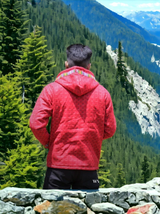 Frostbite Fashion: Zipper Hoodie for the Stylish Adventurer Red Royal