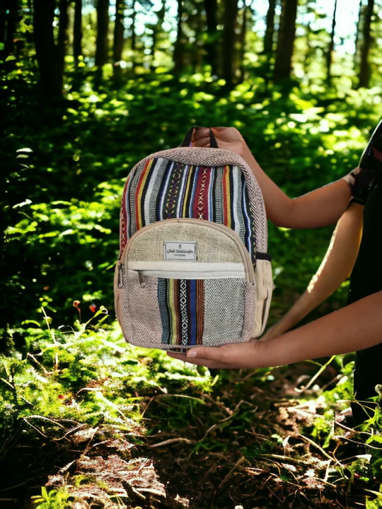 Himalayan Hemp Stylish Trendy Backpack - Eco-Friendly In Trends Himachal Box Buy Online at Your door