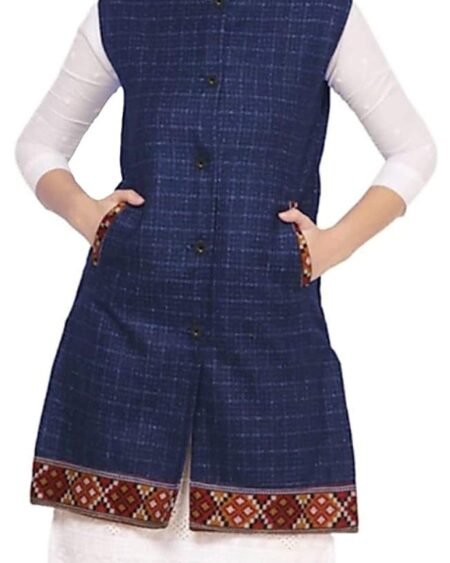 Sleeveless Women’s Long Jacket