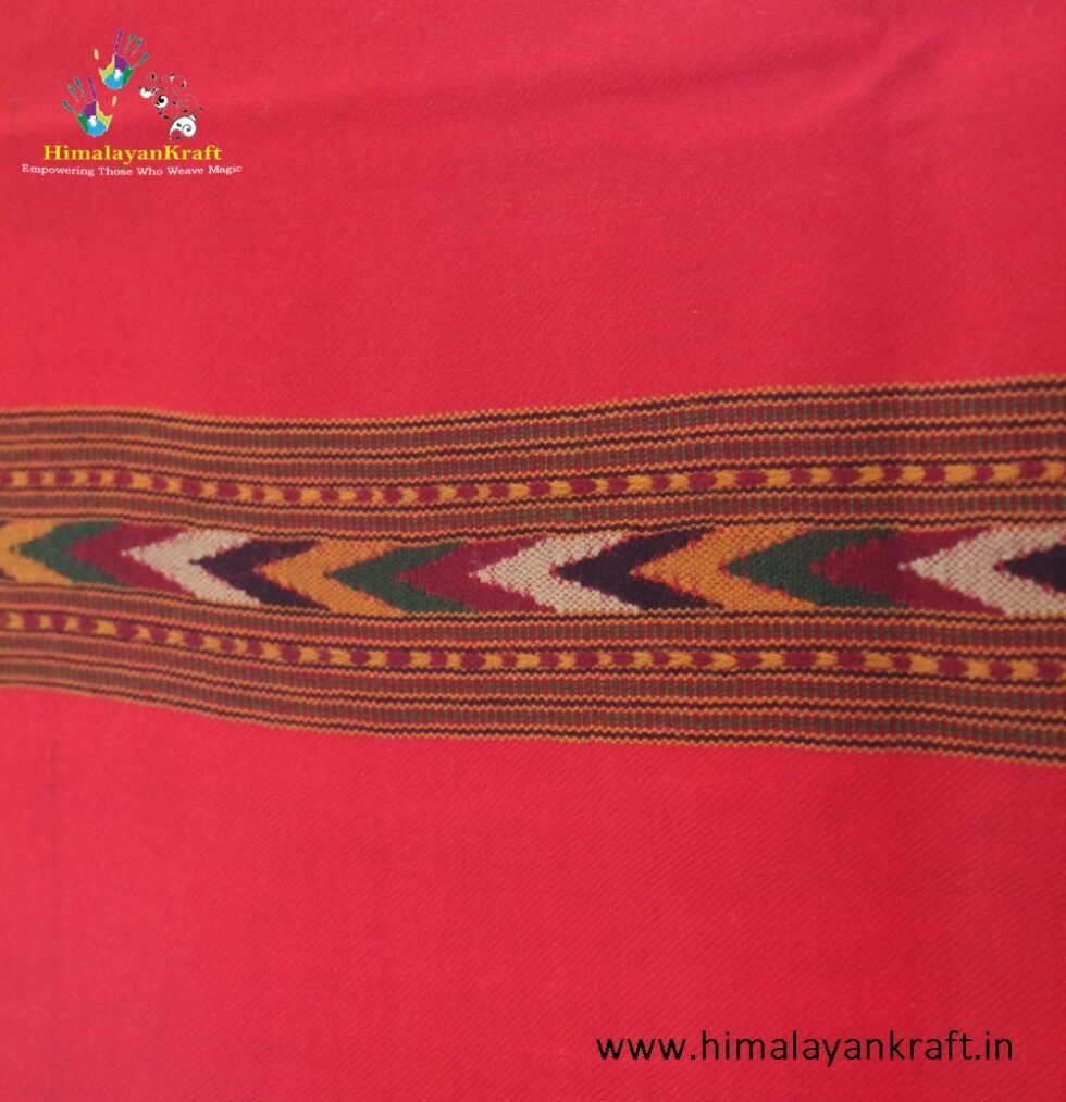 Premium Wool Blend Stole - Lightweight Scarf Stole for Women in Red Himachal Box