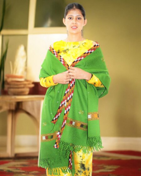 Elegant Kullu Handloom Woolen Shawl- Classic Himalayan Artistry Himachal Box