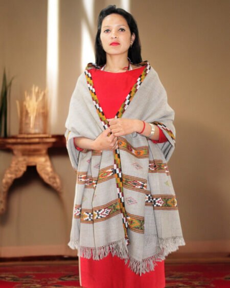 Premium Kullu Handloom Wool Shawl with Traditional Patterns Himachal Box