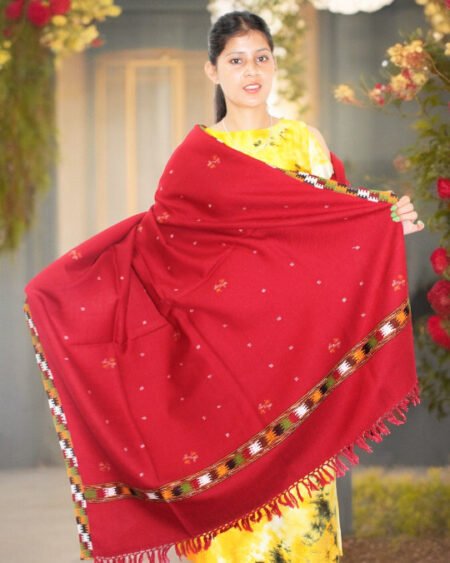 Kullu Handloom Pure Wool Shawl - Traditional Craft by Himalayan Weavers Himachal Box