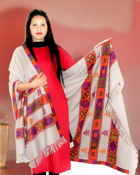 Kinnauri Artisanal Shawl - Handmade Traditional Weave Himachal Box