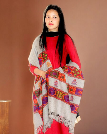 Kinnauri Artisanal Shawl - Handmade Traditional Weave Himachal Box