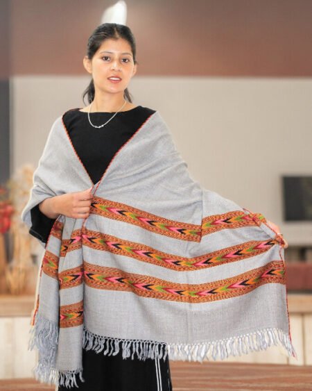 Kullu Weave Pure Wool Scarf - Exquisite Handloom Women's Accessory Himachal Box