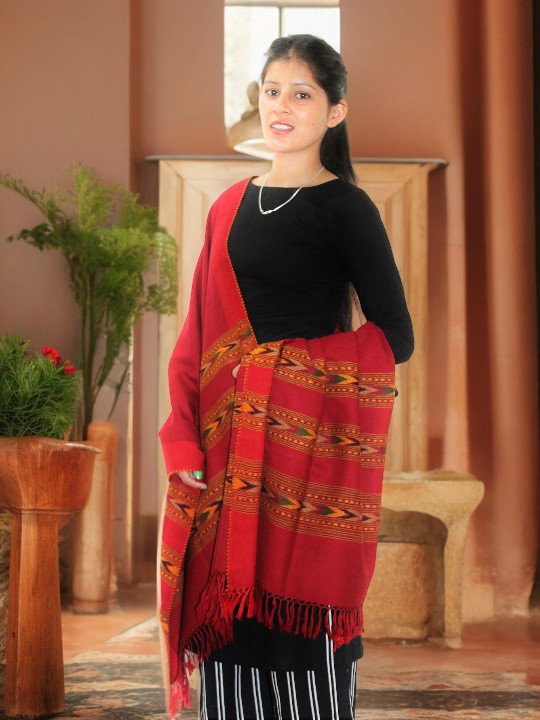 Authentic G.I. Patented Kullu Design: Handcrafted from pure Himalayan wool, showcasing centuries-old Kullu weaving techniques. Handmade by Himalayan Weavers: Each scarf is a unique masterpiece, crafted with precision and care by skilled artisans in the Himalayas. Premium Quality Wool: Made from locally sourced, high-grade wool, ensuring warmth, comfort, and durability in every stitch. Timeless Elegance: Traditional Kullu patterns and vibrant colors offer a touch of Himalayan heritage to your wardrobe. Ethical and Sustainable: Supports local communities and preserves ancient weaving traditions, promoting fair trade practices.