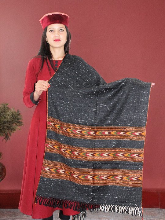 Classic Wool Blend Stole for Women - Warm Stole Scarf at Himachal Box