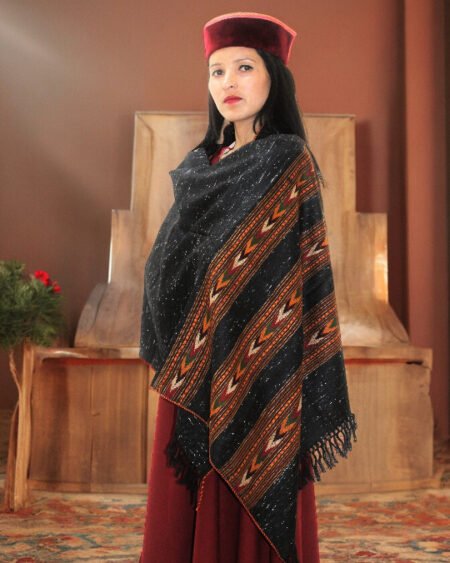 Classic Wool Blend Stole for Women - Warm Stole Scarf at Himachal Box