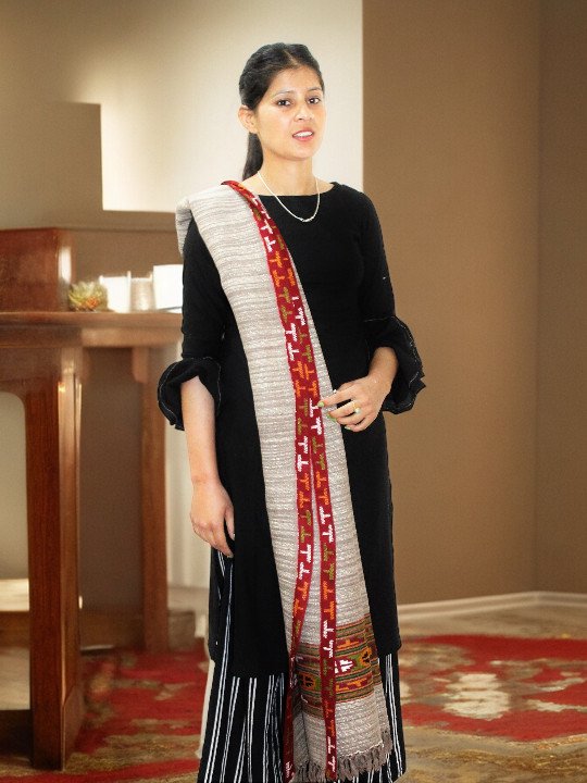 Designer Handloom Woven Pure Wool Shawl for Women Himachal Box