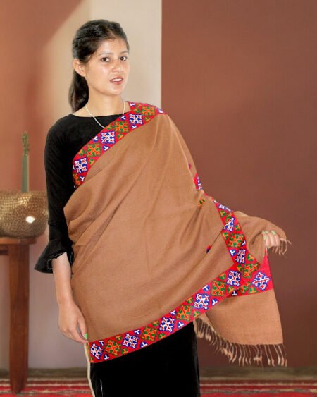 Kullu Weave Pure Woolen Stole - Perfect Winter Accessory for Girls Himachal Box