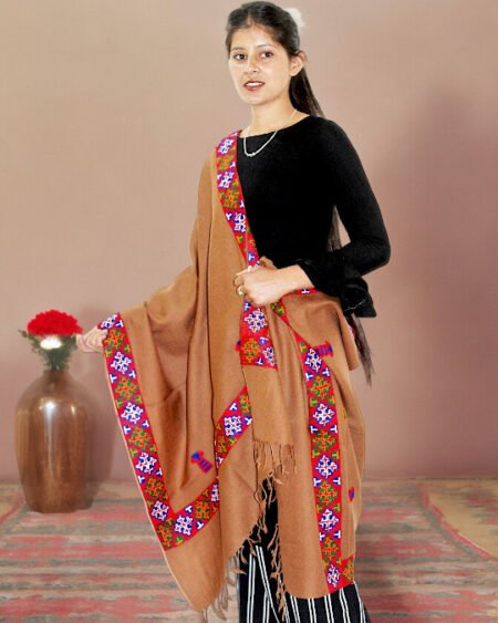 Kullu Weave Pure Woolen Stole - Perfect Winter Accessory for Girls Himachal Box
