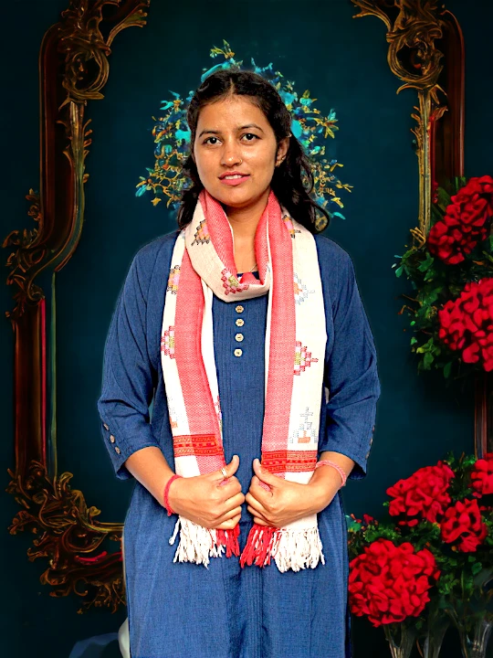 Mountain Muse: Authentic Kullu Design Wool Stole
