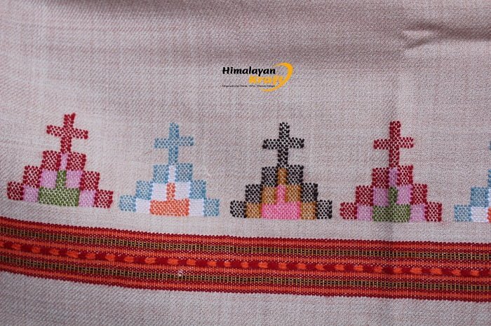 Mountain Muse: Authentic Kullu Design Wool Stole Himachalbox.in