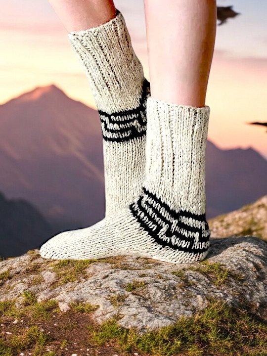 Pure Angora Wool Socks – Himalayan Craft from Kullu for Winter Protection