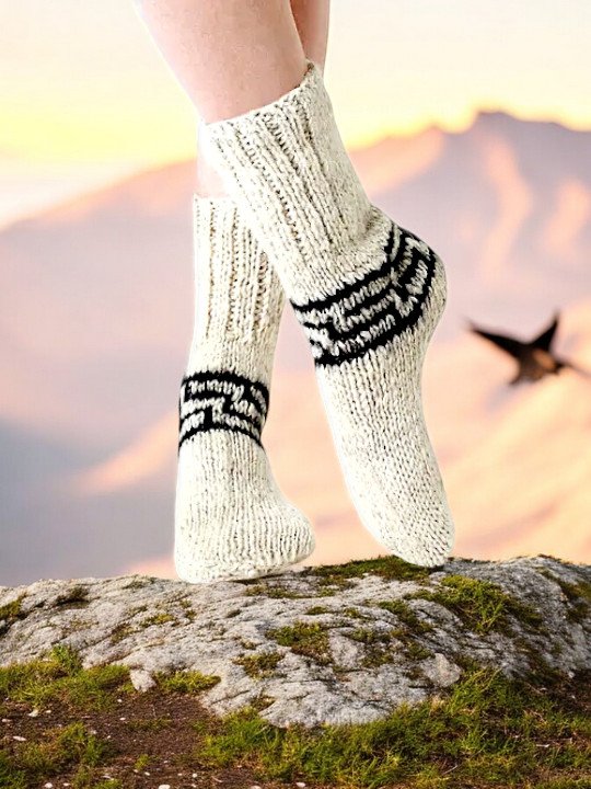 Pure Angora Wool Socks – Himalayan Craft from Kullu for Winter Protection