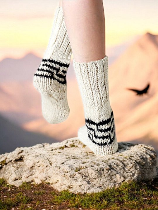 Pure Angora Wool Socks – Himalayan Craft from Kullu for Winter Protection