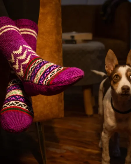 Kullu Hand Knitted Pure Wool Merino Wool Socks