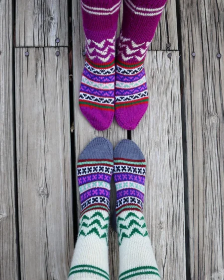 Kullu Hand Knitted Pure Wool Merino Wool Socks