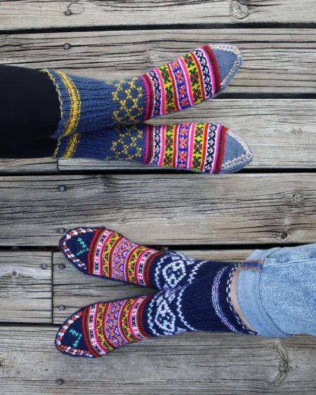 Luxury Combo: Angora & Pure Wool Socks – Hand-Knitted in Kullu Manali