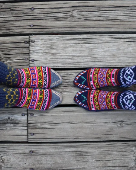 Luxury Combo: Angora & Pure Wool Socks – Hand-Knitted in Kullu Manali