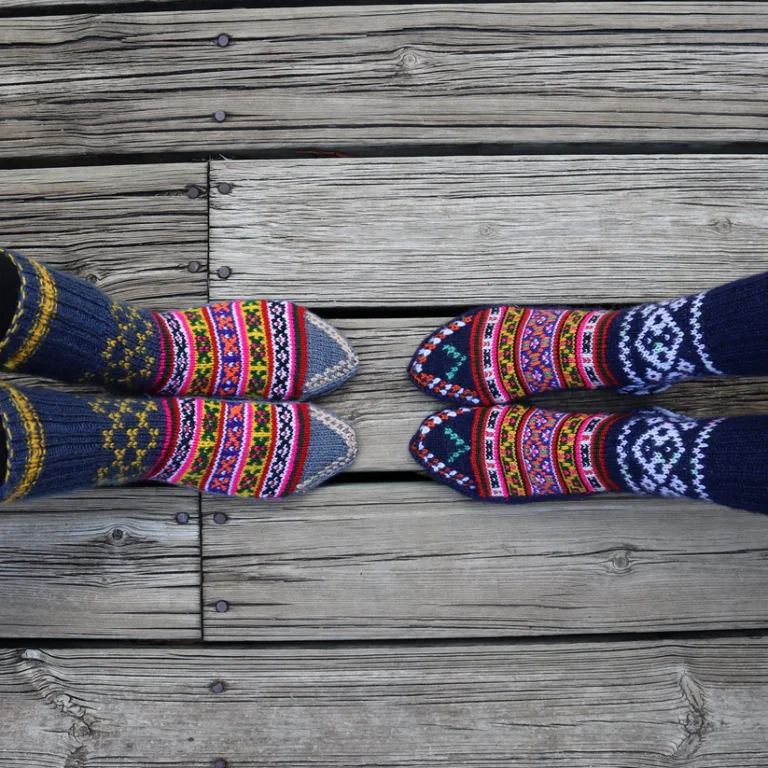 Luxury Combo: Angora & Pure Wool Socks – Hand-Knitted in Kullu Manali