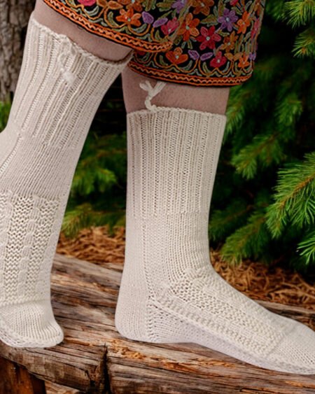 Kullu Hand-Knitted Angora Socks – Perfect for Cold Himalayan Winters