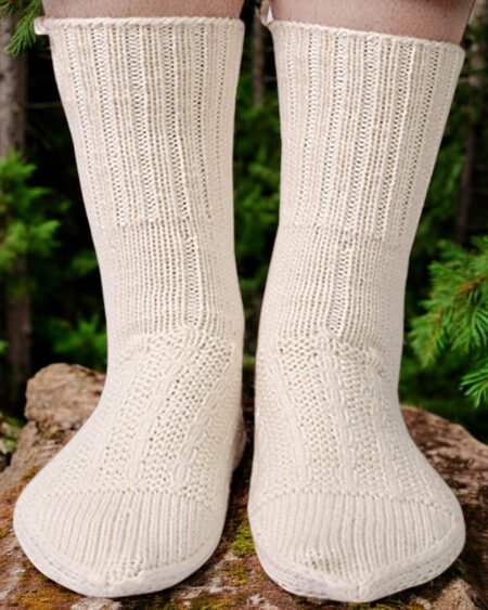 Kullu Hand-Knitted Angora Socks – Perfect for Cold Himalayan Winters