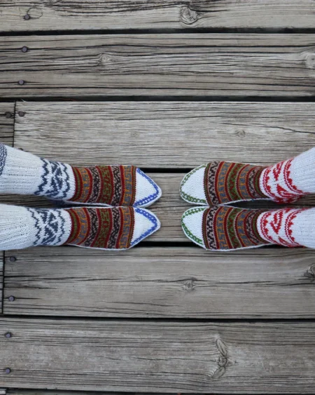 Warm Winter Combo: Hand-Knitted Pure Wool Socks from Himachal
