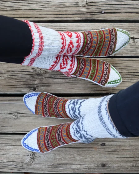 Warm Winter Combo: Hand-Knitted Pure Wool Socks from Himachal