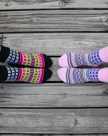 Hand-Knitted Pure Wool Socks Combo – Himalayan Warmth for Cold Days