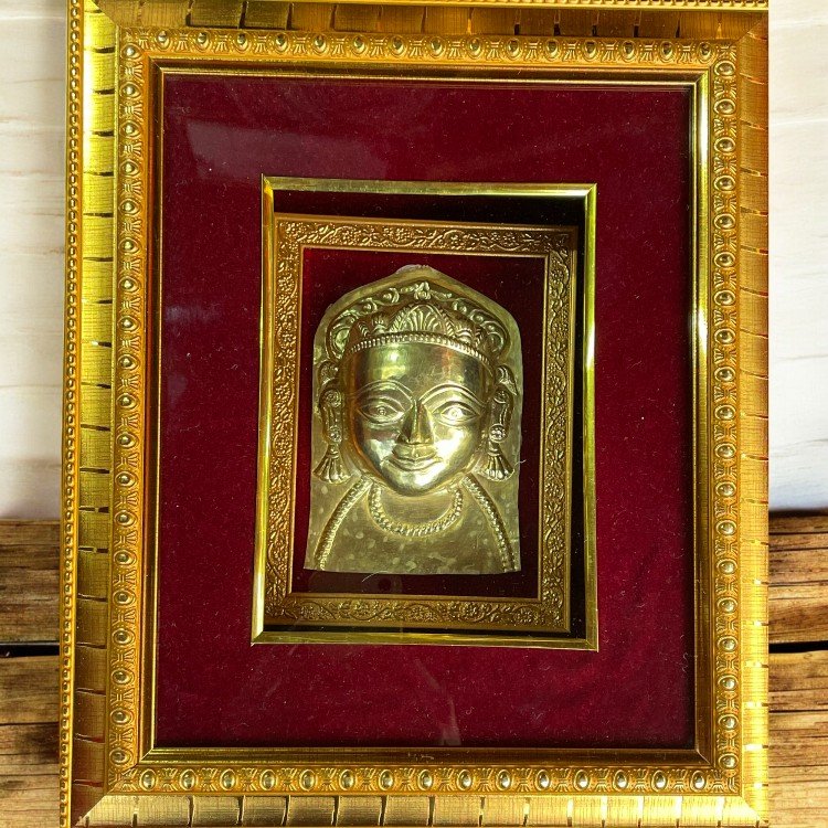 Himachal Devta Mukut Framed in Brass