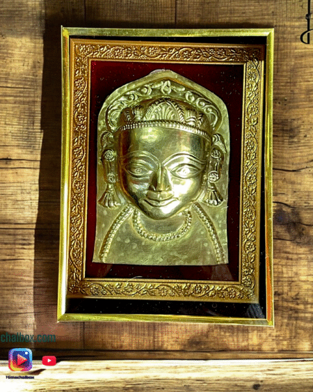 Himachal Devta Mukut Framed in Brass