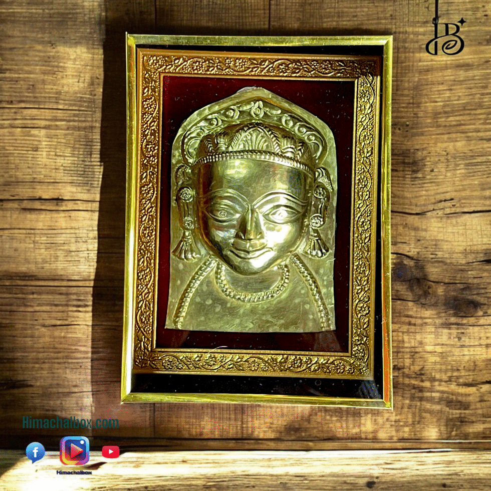 Himachal Devta Mukut Framed in Brass