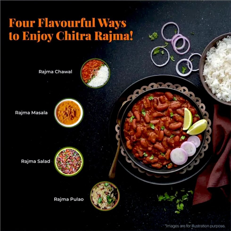 Organic Chitra Rajma From Mountains from Chamba Kinnaur - Local Grown Hand Picked - Himachalbox.com