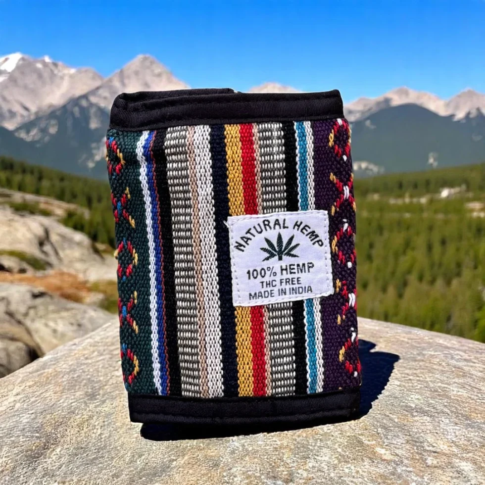 Trendy Pahadi Hemp Wallet – Crafted from Bhang in Kasol - Himachalbox.com