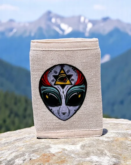 Alien Hemp Wallet | Handmade in Kasol, Himachal