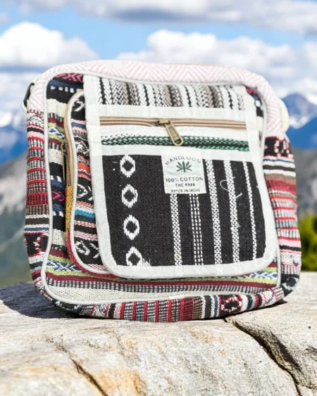 Eco Tribal Sling – Multi-Pocket Hemp & Cotton Side Bag from Himachal