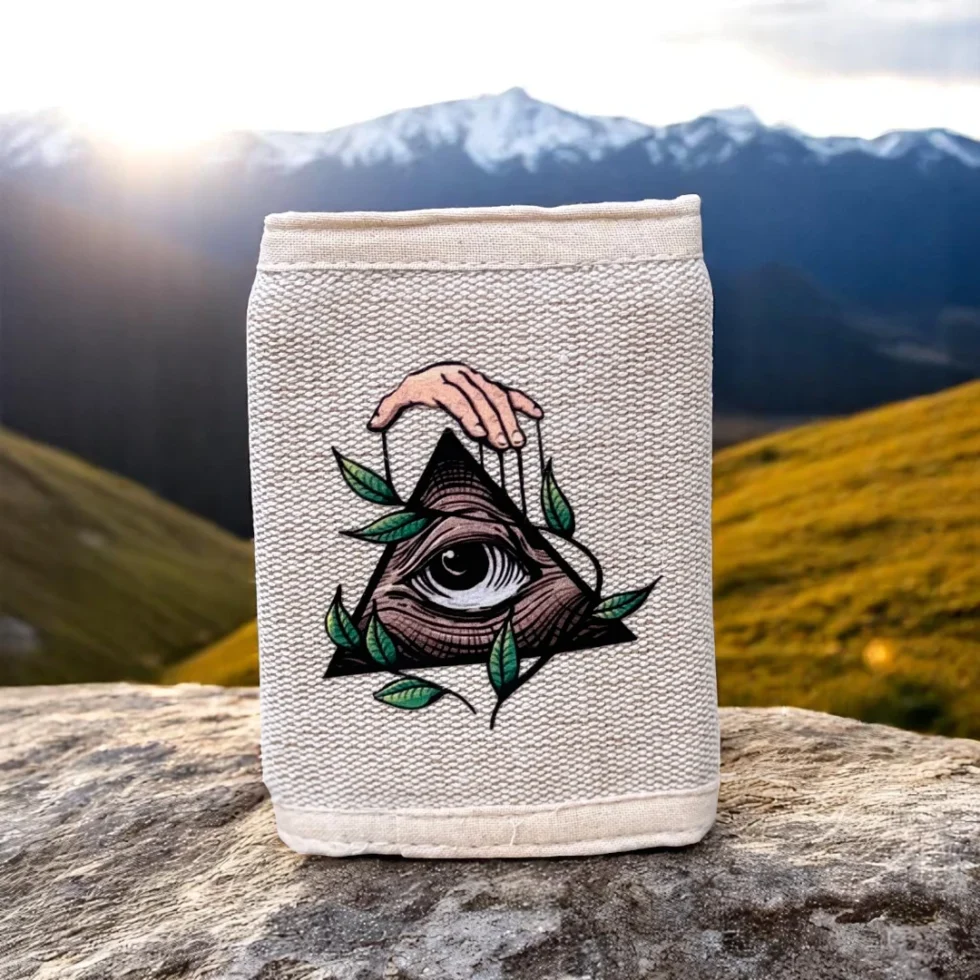 Trendy Pahadi Bhang Hemp Wallet – Himachal's Handcrafted Style - Himachalbox.com