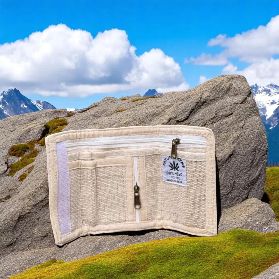 Sustainable Pahadi Wallet – Made from Bhang & Cotton - Himachalbox.com