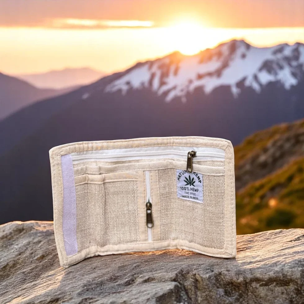 Trendy Pahadi Bhang Hemp Wallet – Himachal's Handcrafted Style - Himachalbox.com